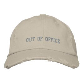 Funny Out Of Office Baseball Embroidered Hat 刺繍入りキャップ