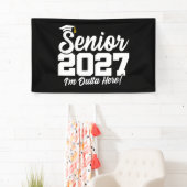 Funny Outta Here Graduation Senior Class of 2027 横断幕 (インサイチュ)