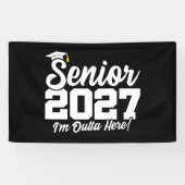 Funny Outta Here Graduation Senior Class of 2027 横断幕 (横)