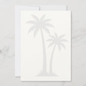 Funny Outta Here Palmtrees Retirement Party 招待状 (裏面)