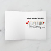 Funny Over the Hill Personalized Greeting Card カード (内部)