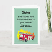 Funny Over the Hill Personalized Greeting Card カード (正面)