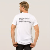 Funny Overthinking T-Shirt | ADHD Humor Tee トライブレンドＴシャツ (裏面全面)