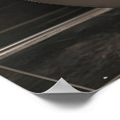 Funny Owl Reading Newspaper on Toilet, Bathroom ポスター (角)