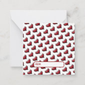 Funny Owl Valentine Card ノートカード (裏面)