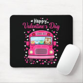 Funny Owls School Bus Driver Happy Valentines Day  マウスパッド (マウス)
