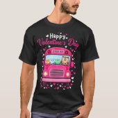 Funny Owls School Bus Driver Happy Valentines Day  Tシャツ (正面)