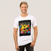 Funny Pac-Man T-Shirt – Retro Arcade Gaming Tee トライブレンドＴシャツ (正面全面)