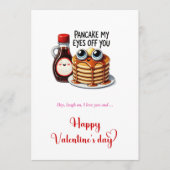Funny pancake my eyes off you I love you Card シーズンカード (正面)