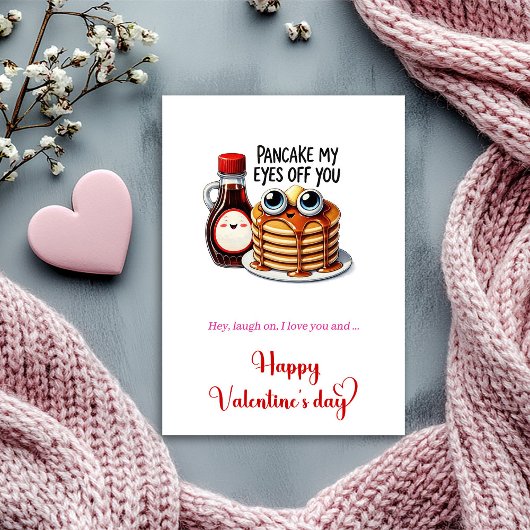 Funny pancake my eyes off you I love you Card シーズンカード