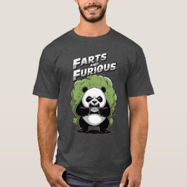 Funny Panda having hard time to Fart on a Tシャツ