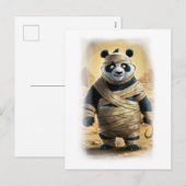Funny Panda Parody Action Movie Character on a シーズンポストカード (正面/裏面)