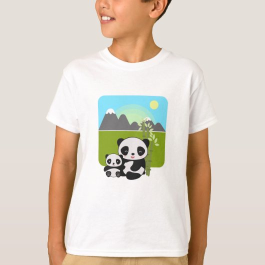 Funny Panda  Tシャツ (正面)