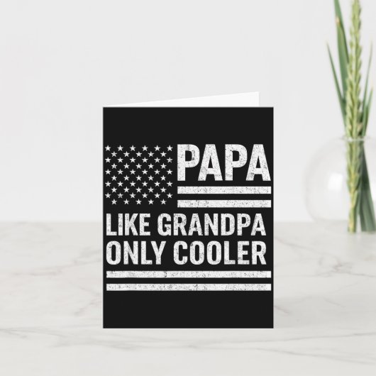 Funny Papa Art For Grandpa From Grandkids Father's カード (正面)
