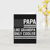 Funny Papa Art For Grandpa From Grandkids Father's カード (黄色い花)
