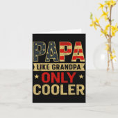 Funny Papa Art For Grandpa From Grandkids Father's カード (黄色い花)