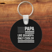 Funny Papa Art For Grandpa From Grandkids Father's キーホルダー (正面)