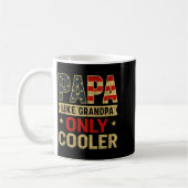 Funny Papa Art For Grandpa From Grandkids Father's コーヒーマグカップ (左)