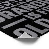 Funny Papa Art For Grandpa From Grandkids Father's ポスター (角)