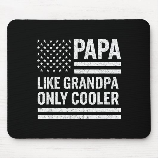 Funny Papa Art For Grandpa From Grandkids Father's マウスパッド (正面)