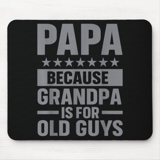 Funny Papa Art For Grandpa From Grandkids Father's マウスパッド (正面)