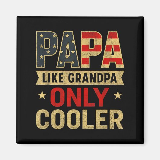 Funny Papa Art For Grandpa From Grandkids Father's マグネット (正面)