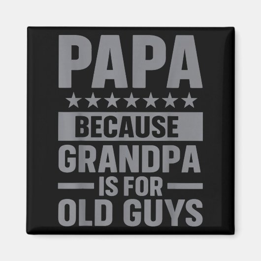 Funny Papa Art For Grandpa From Grandkids Father's マグネット (正面)