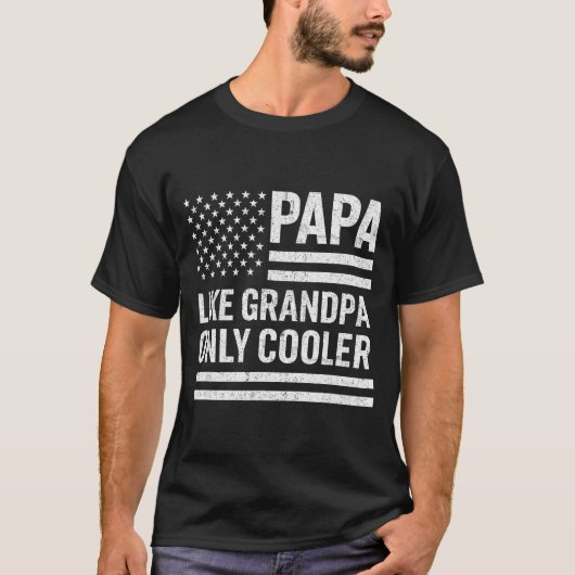 Funny Papa Art For Grandpa From Grandkids Father's Tシャツ (正面)