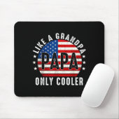 Funny Papa Like A Grandpa Only Cooler From Grandki マウスパッド (マウス)