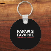 Funny Papaw's Favorite Granhild I'm Papaw's Favori キーホルダー (正面)