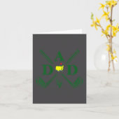 Funny Par Dad Golf Matching Golfing Quote Party Ck カード (黄色い花)