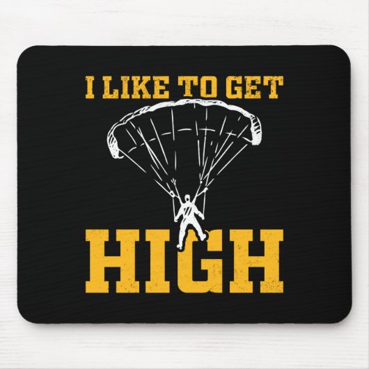 Funny Parachute Quote Skydiver  マウスパッド (正面)