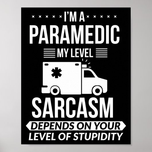 Funny Paramedic Emt Gift  ポスター (正面)