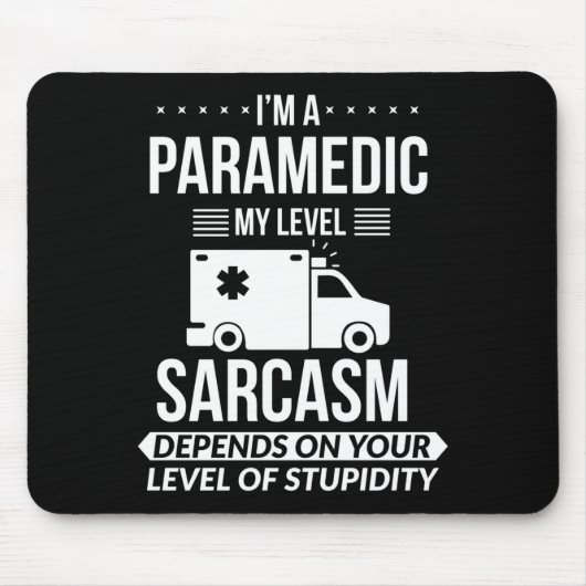 Funny Paramedic Emt Gift  マウスパッド (正面)