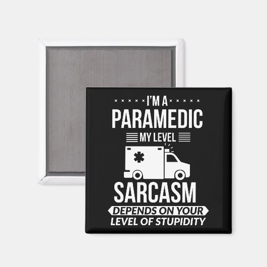 Funny Paramedic Emt Gift  マグネット (正面/裏面)