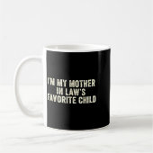 Funny Parent Men Women I'm My Mother In Law's Favo コーヒーマグカップ (左)