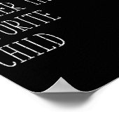 Funny Parent Men Women I'm My Mother In Law's Favo ポスター (角)