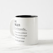 Funny Park Ranger Definition ツートーンマグカップ (正面左)