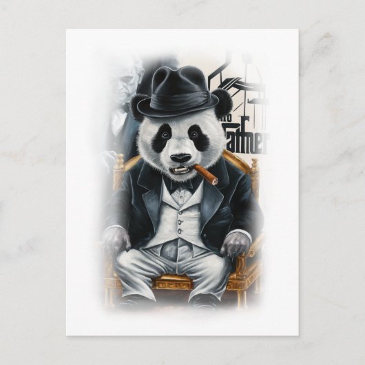 Funny Parody Movie Design on a White シーズンポストカード (正面)