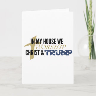 Funny Parody “we Worship Christ And Trump”  カード