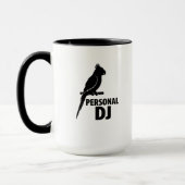 Funny Parrot Personal DJ Mug for Parrot Owners マグカップ (左)