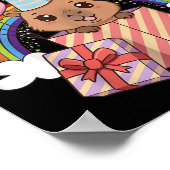 Funny Partybara Capybara Happy Birthday Kids Boys  ポスター (角)