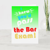 funny pass the bar exam カード (正面)