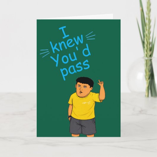 Funny passed the bar exam card カード (正面)