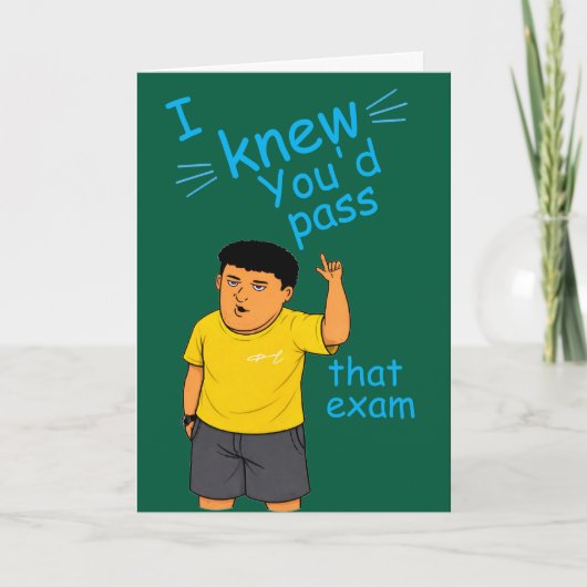 funny Passed the bar exam card カード (正面)