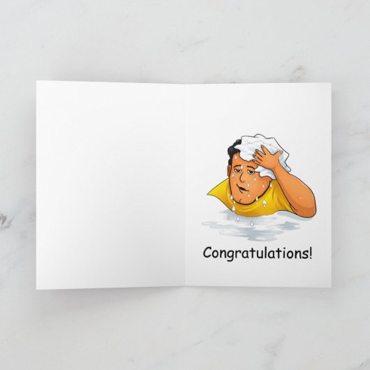 funny Passed the bar exam card カード (内部)