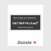 Funny Password シール (シート)