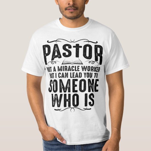 Funny Pastor Gift For Men Cool Christian Church Ap Tシャツ (正面)
