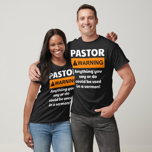 Funny Pastor Warning I Might Put You In A Sermon Tシャツ (ユニセックス)