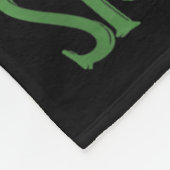 Funny Patricks Day Badminton Costume Four-leaf Clo フリースブランケット (角)